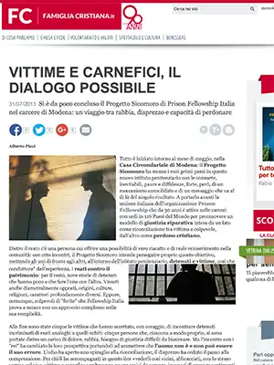 famigliacristiana-rassegna-stampa famigliacristiana rassegna stampa progetto sicomoro - prison fellowship italia